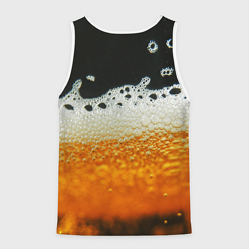 Мужская майка без рукавов ТЕМНОЕ ПИВО / 3D-Белый – фото 2