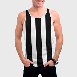 Майка-безрукавка мужская Полоска, цвет: 3D-белый — фото 2