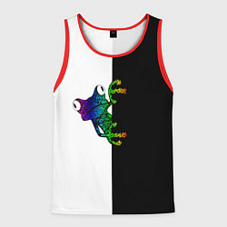 Майка-безрукавка мужская Лягуха, цвет: 3D-красный