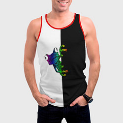 Майка-безрукавка мужская Лягуха, цвет: 3D-красный — фото 2