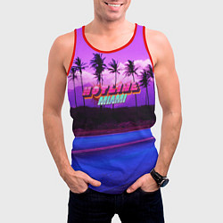 Майка-безрукавка мужская HOTLINE MIAMI, цвет: 3D-красный — фото 2