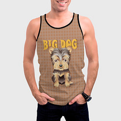 Майка-безрукавка мужская Большой пёс, цвет: 3D-черный — фото 2