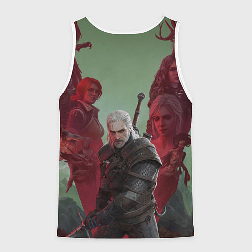 Мужская майка без рукавов The Witcher 5-летие / 3D-Белый – фото 2