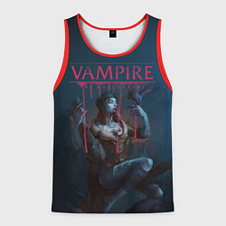 Майка-безрукавка мужская Vampire: The Masquerade, цвет: 3D-красный