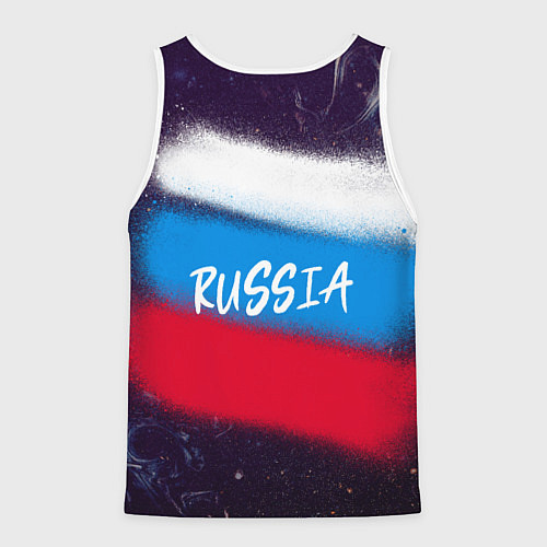 Мужская майка без рукавов Russia Bear / 3D-Белый – фото 2