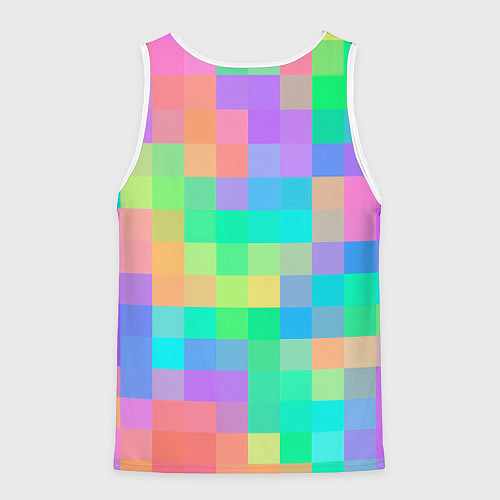 Мужская майка без рукавов Minecraft / 3D-Белый – фото 2