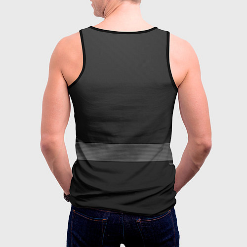 Мужская майка без рукавов LEXUS / 3D-Черный – фото 4