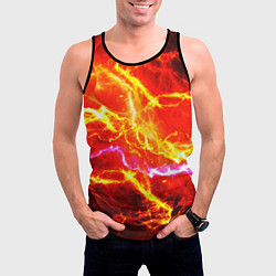 Майка-безрукавка мужская УДАРЫ МОЛНИИ, цвет: 3D-черный — фото 2