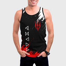 Майка-безрукавка мужская The Witcher, цвет: 3D-черный — фото 2