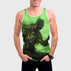 Майка-безрукавка мужская DARK SOULS, цвет: 3D-белый — фото 2