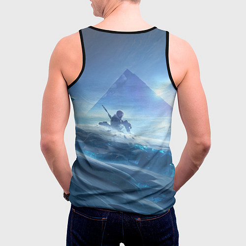 Мужская майка без рукавов DESTINY 2 / 3D-Черный – фото 4