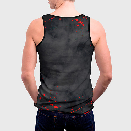 Мужская майка без рукавов Helltaker Logo Z / 3D-Черный – фото 4