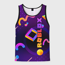 Майка-безрукавка мужская Roblox, цвет: 3D-черный