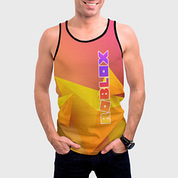 Майка-безрукавка мужская Roblox, цвет: 3D-черный — фото 2