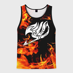 Майка-безрукавка мужская FAIRY TAIL ХВОСТ ФЕИ, цвет: 3D-черный