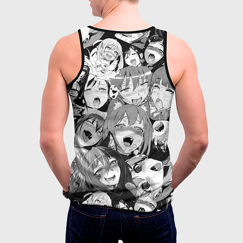 Мужская майка без рукавов СЕНПАЙ SENPAI / 3D-Черный – фото 4