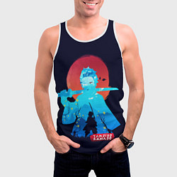 Майка-безрукавка мужская Kamado Tanjiro, цвет: 3D-белый — фото 2