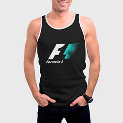 Майка-безрукавка мужская Formula 1, цвет: 3D-белый — фото 2