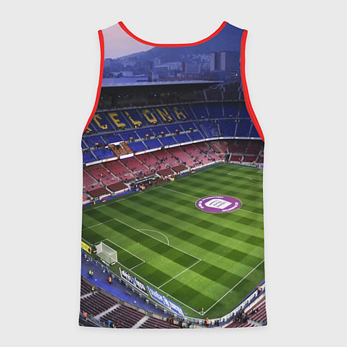 Мужская майка без рукавов FC BARCELONA / 3D-Красный – фото 2