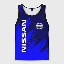 Майка-безрукавка мужская NISSAN, цвет: 3D-черный