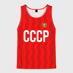 Майка-безрукавка мужская Форма сборной СССР, цвет: 3D-красный