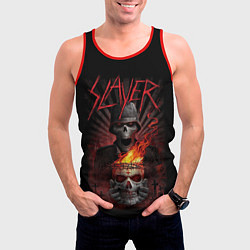 Майка-безрукавка мужская Slayer, цвет: 3D-красный — фото 2