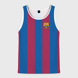 Майка-безрукавка мужская FC Barcelona 2021, цвет: 3D-белый