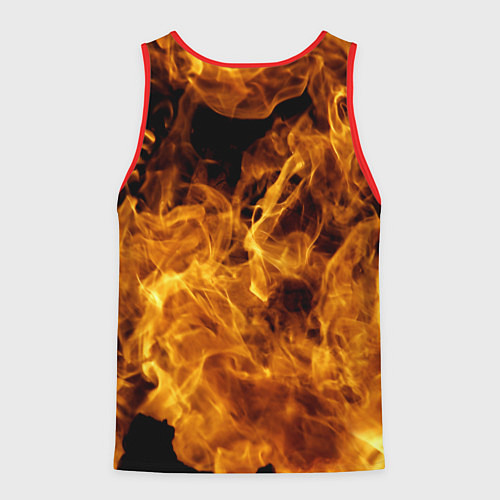 Мужская майка без рукавов Minecraft / 3D-Красный – фото 2