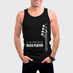 Майка-безрукавка мужская BASS PLAYER GUITAR, цвет: 3D-черный — фото 2