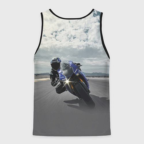 Мужская майка без рукавов Yamaha / 3D-Черный – фото 2