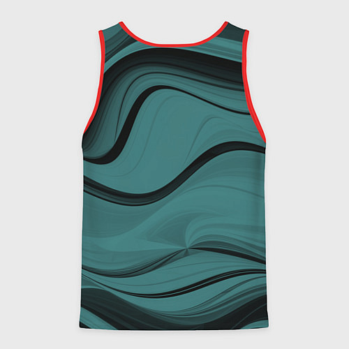 Мужская майка без рукавов Абстракция / 3D-Красный – фото 2