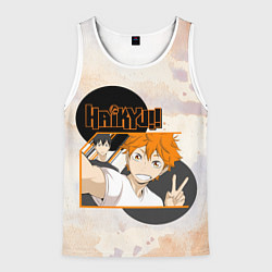 Майка-безрукавка мужская Haikyuu, цвет: 3D-белый