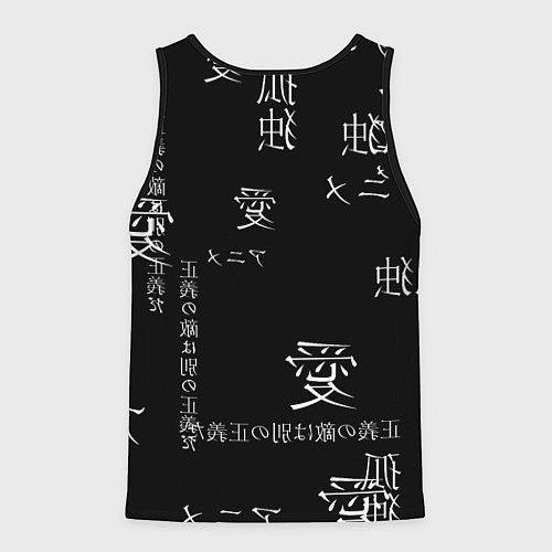 Мужская майка без рукавов Аниме девушка / 3D-Черный – фото 2