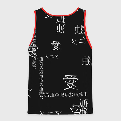 Мужская майка без рукавов Аниме девушка / 3D-Красный – фото 2