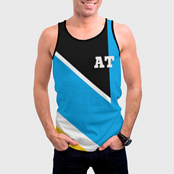 Майка-безрукавка мужская Athletic team blue, цвет: 3D-черный — фото 2