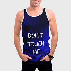 Майка-безрукавка мужская Не трогай меня, цвет: 3D-белый — фото 2