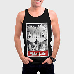 Майка-безрукавка мужская Re:Zero, цвет: 3D-черный — фото 2