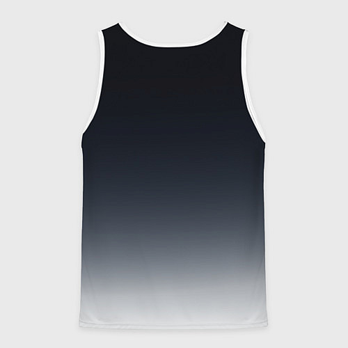 Мужская майка без рукавов Градиент / 3D-Белый – фото 2