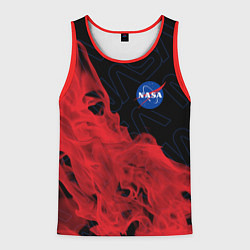 Майка-безрукавка мужская NASA НАСА, цвет: 3D-красный