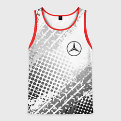 Майка-безрукавка мужская Mercedes-Benz, цвет: 3D-красный