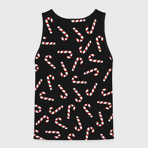 Мужская майка без рукавов Christmas Candy / 3D-Черный – фото 2