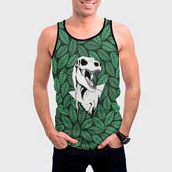 Майка-безрукавка мужская Тиранозавр нежить, цвет: 3D-черный — фото 2