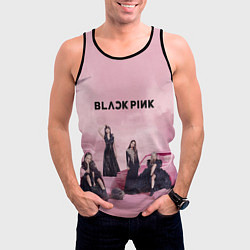 Майка-безрукавка мужская BLACKPINK x PUBG, цвет: 3D-черный — фото 2