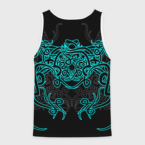 Мужская майка без рукавов Узоры магия / 3D-Белый – фото 2