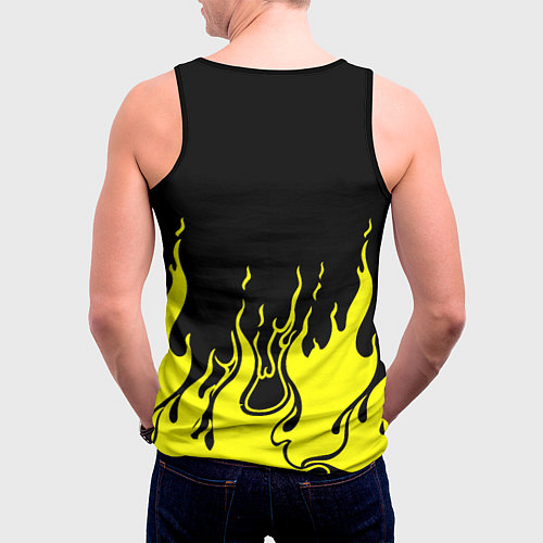 Мужская майка без рукавов CYBERPUNK 2077 / 3D-Черный – фото 4