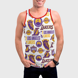 Майка-безрукавка мужская LAKERS LOGO, цвет: 3D-красный — фото 2
