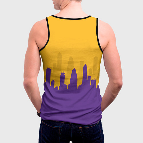 Мужская майка без рукавов LOS ANGELES LAKERS / 3D-Черный – фото 4