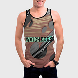 Майка-безрукавка мужская Watch Dogs, цвет: 3D-черный — фото 2
