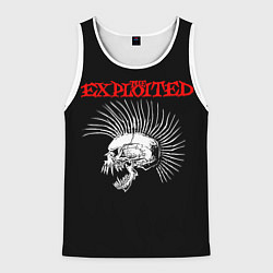Майка-безрукавка мужская The Exploited, цвет: 3D-белый