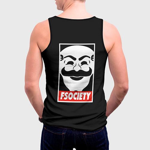 Мужская майка без рукавов MP ROBOT / 3D-Черный – фото 4